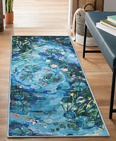 Liora Manne' Impressions Peace Pond 1'11"x4'11" Runner Area Rug