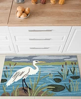 Liora Manne' Frontporch Egret 2'x3' Area Rug