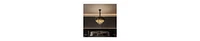 gaomon Modern Crystal Chandeliers 3 Tiers Black and Gold Pendant Light Fixtures