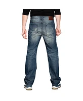 Level 7 Men's Zipper Pocket Relaxed Bootcut Premium Denim Jean