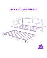gaomon Twin Daybed with Trundle