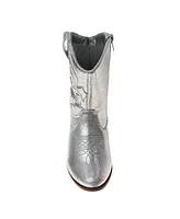 Kensie Girl Little Kids and Big Metallic Cowgirl Boots