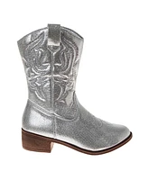 Kensie Girl Little Kids and Big Metallic Cowgirl Boots
