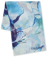Calvin Klein Ethereal Floral Chiffon Wrap