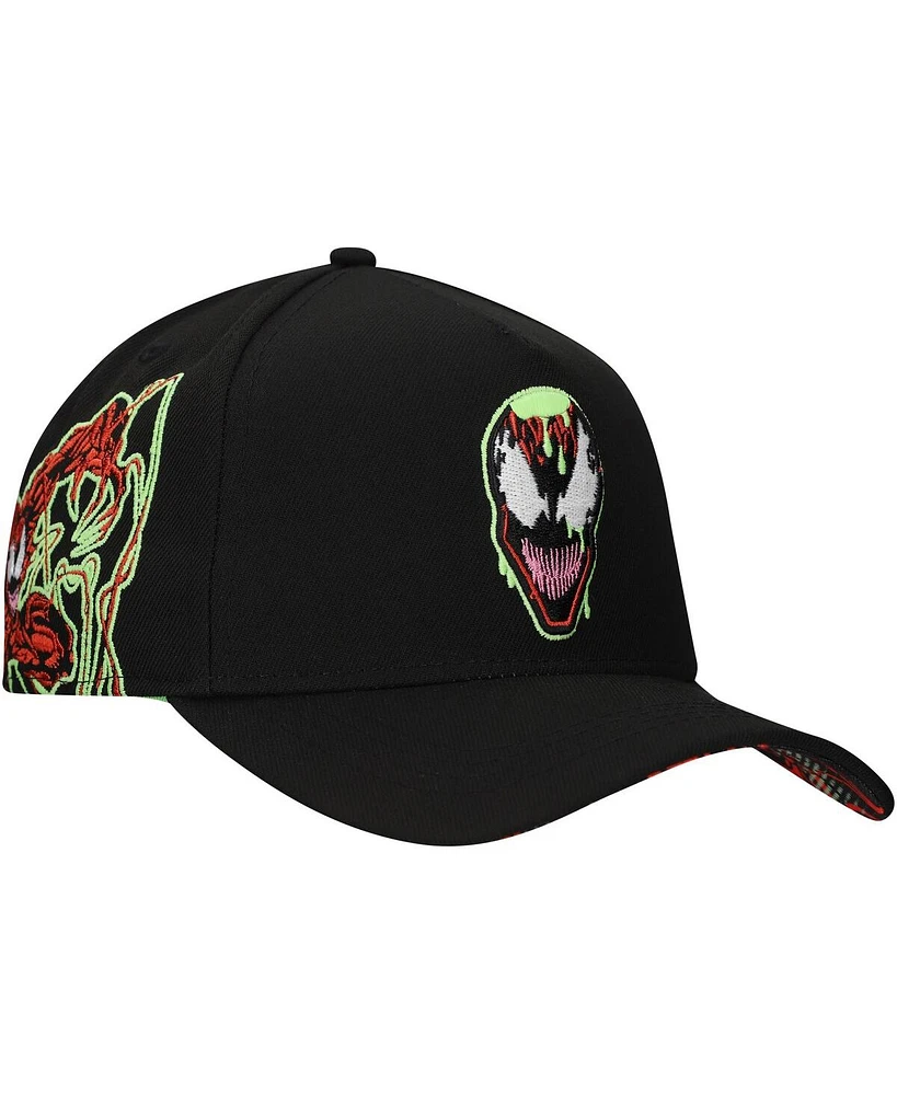 Lids Men's Black Carnage Glow-in-the-Dark Radioactive A-Frame Adjustable Hat