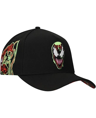 Lids Men's Black Carnage Glow-in-the-Dark Radioactive A-Frame Adjustable Hat