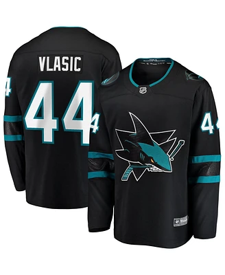 Fanatics Men's Marc-Edouard Vlasic Black San Jose Sharks Premier Breakaway Player Jersey