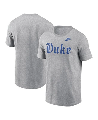 Nike Men's Gray Duke Blue Devils Old English T-Shirt