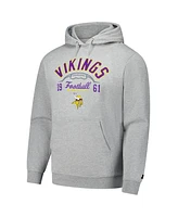 Starter Men's Heather Gray Minnesota Vikings Pullover Hoodie