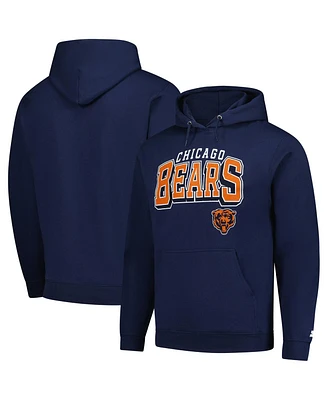 Starter Men's Navy Chicago Bears Vintage Pullover Hoodie