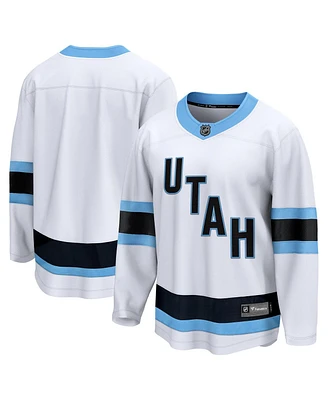 Fanatics Men's White Utah Hockey Club Breakaway Blank Jersey