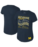 Colosseum Big Boys and Girls Navy Michigan Wolverines Rogan T-Shirt