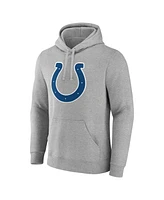 Fanatics Men's Heather Gray Indianapolis Colts Deliver Fleece Pullover Hoodie