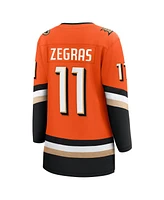 Fanatics Women's Trevor Zegras Orange Anaheim Ducks Home Premier Breakaway Player Jersey