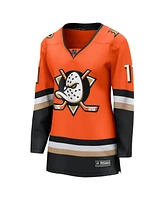 Fanatics Women's Trevor Zegras Orange Anaheim Ducks Home Premier Breakaway Player Jersey