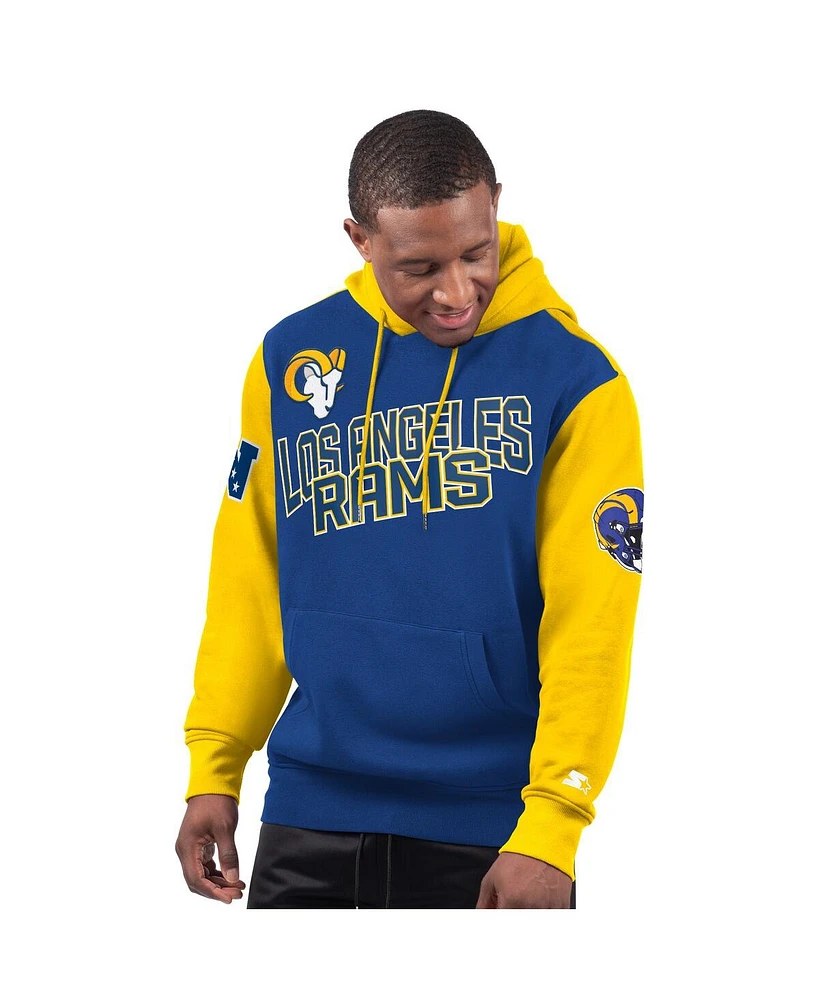 Starter Men's Royal Los Angeles Rams Extreme Pullover Hoodie