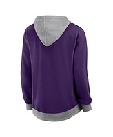 Logo Athletic Women's Purple Baltimore Ravens Hit It French Terry Full-Zip Hoodie