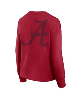 Fanatics Women's Crimson Alabama Tide Supersoft Flow Fleece Pullover Sweatshirt