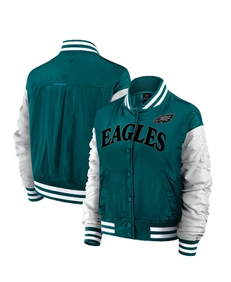 Fanatics Women's Green Philadelphia Eagles Elements Wave Full-Snap Jacket