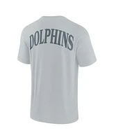 Fanatics Men's and Women's Gray Miami Dolphins Elements Iconic T-Shirt