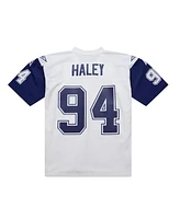 Mitchell & Ness Men's Charles Haley White/Navy Dallas Cowboys 1994 Alternate Legacy Replica Jersey