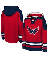 Outerstuff Big Boys and Girls Red Washington Capitals Must Have Home V-Neck Pullover Hoodie