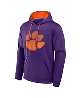 Fanatics Men's Purple Clemson Tigers Defender Dot Faded Primary Pullover Hoodie