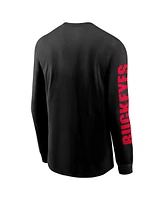 Nike Men's Black Ohio State Buckeyes Basketball Icon Two-Hit Long Sleeve T-Shirt