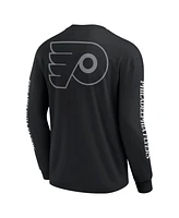 Fanatics Men's Black Philadelphia Flyers Elements Strive Long Sleeve T-Shirt