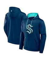 Fanatics Men's Deep Sea Blue Seattle Kraken Defender Pullover Hoodie