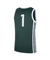 Nike Men's 1 Green Michigan State Spartans Road Replica Jersey