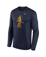 Nike Men's Navy West Virginia Mountaineers Primetime Alternate Logo Legend Long Sleeve T-Shirt