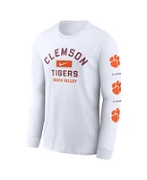 Nike Men's White Clemson Tigers Primetime Classic Location Long Sleeve T-Shirt