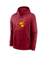 Nike Men's Crimson Usc Trojans Primetime Alternate Logo Club Fleece Pullover Hoodie