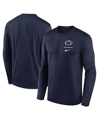 Nike Men's Navy Penn State Nittany Lions Primary Stack Legend Long Sleeve T-Shirt