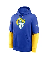 Nike Men's Royal Los Angeles Rams 2024 Sideline Club Pullover Hoodie