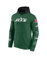 Fanatics Men's Green/Black New York Jets Patched Out Pullover Hoodie