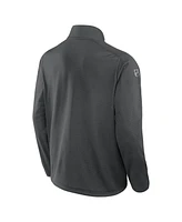 Fanatics Men's Gray Vegas Golden Knights Authentic Pro Rink Quarter-Zip Jacket