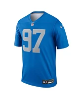 Nike Men's Aidan Hutchinson Blue Detroit Lions Alternate Legend Player Performance Top