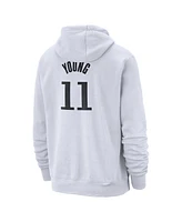 Nike Men's Trae Young White Atlanta Hawks 2024/25 Name Number Pullover Hoodie