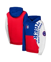 Outerstuff Big Boys and Girls Royal Philadelphia 76ers Splash Pullover Hoodie