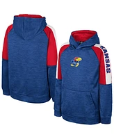 Colosseum Big Boys and Girls Royal Kansas Jayhawks Pullover Hoodie