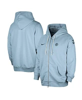 Nike Men's Light Blue Dallas Mavericks Authentic Standard Issue Full-Zip Hoodie Jacket