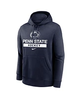 Nike Men's Navy Penn State Nittany Lions Hockey Stack Fleece Pullover Hoodie