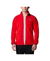 Columbia Men's Red Georgia Bulldogs Flanker Iv Fleece Raglan Full-Zip Jacket