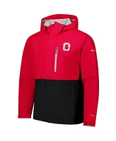 Columbia Men's Scarlet Ohio State Buckeyes Field Bound Omni-Tech Full-Zip Jacket