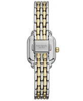 Kate Spade New York Women's Gracie Square Three-Hand Two-Tone Stainless Steel Watch, 25mm