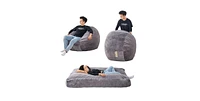 The Pop Home Giant Bean Bag Chair Bed,Comfortable Sofa for Bedroom, Living Room, Office-The