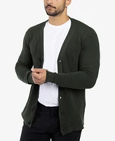 X-Ray Men's Basic Ribbed Cardigan