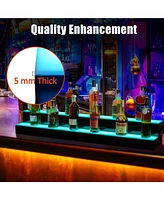 gaomon 48-Inch Led Acrylic Wine Display Rack - Remote Control, App-Controlled, Home Bar Accessories, Modern Design, and Party Wine Display